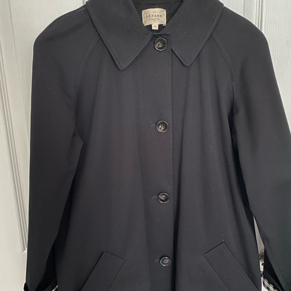 Sezane Clyde Trench Black - EUC - 34Fr - Picture 4 of 4